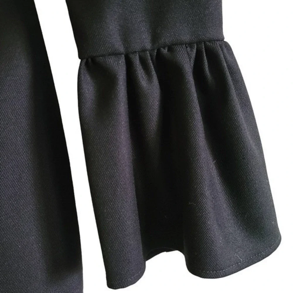 LANI THE LABEL Black Camden Blazer Mini Dress Bell Sleeve Button Black Womens XS - Picture 8 of 13